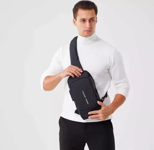 ❎BOLSO MANOS LIBRES❎ CON PUERTO USB IMPERMEABLE CLAVE DE SEGURIDAD 💰💰 OFERTA 2da unidad 🏋️‍♂️usalo en el gym  🚌 Seguridad en el transporte