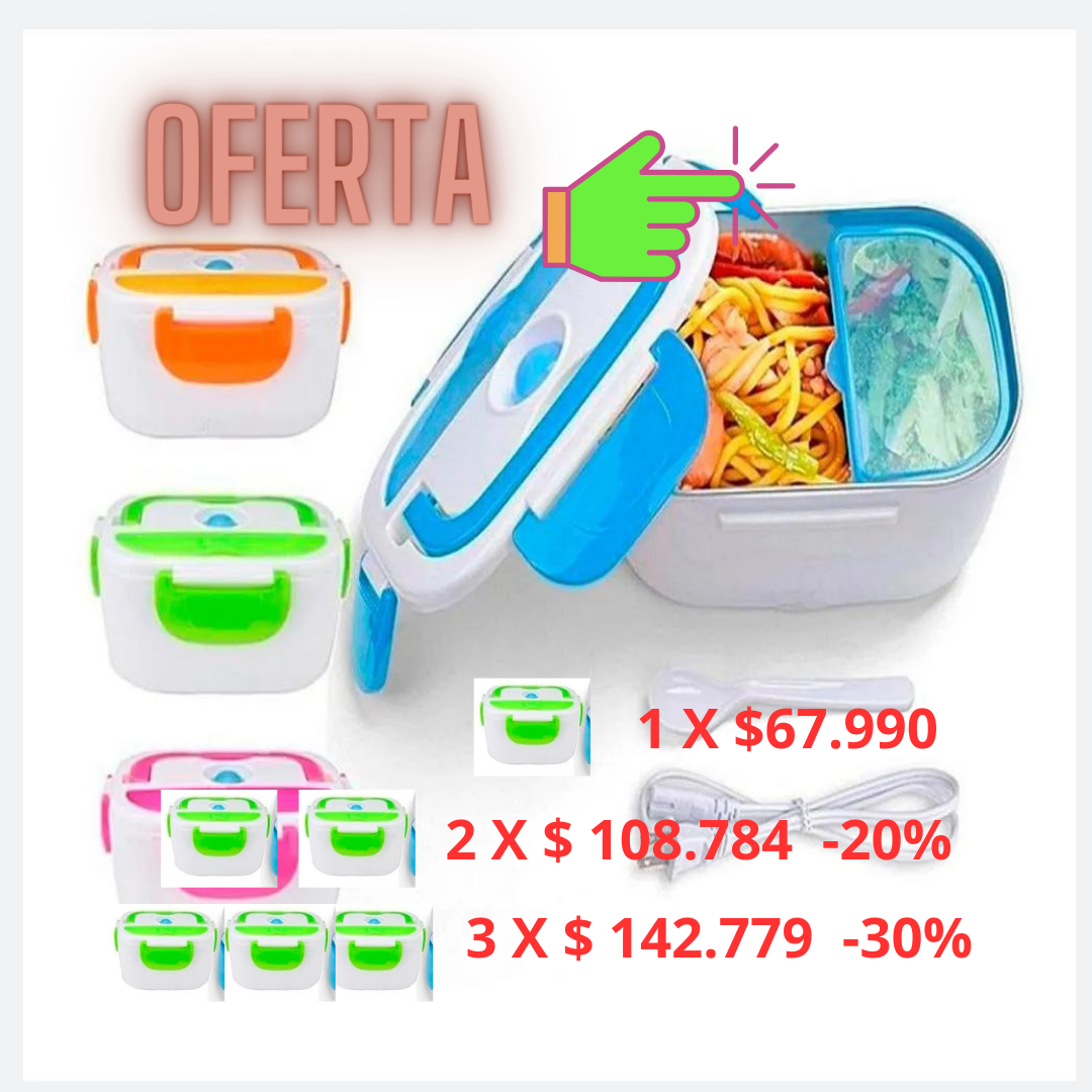 ✅ POWER LUNCH BOX ✅  LONCHERA ELECTRICA DE FACIL USO 🍔NO MAS COMER FRIO 🦠 OLVIDATE DEL MICROONDAS