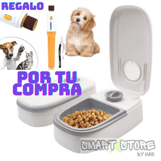 Oferta!!!  Comedero con temporizador   para mascotas  ✅Regalo lima uñas eléctrico ✅